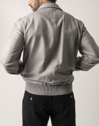Castello d'Oro Suede-Trimmed Wool and Silk Jacket thumbnail 2